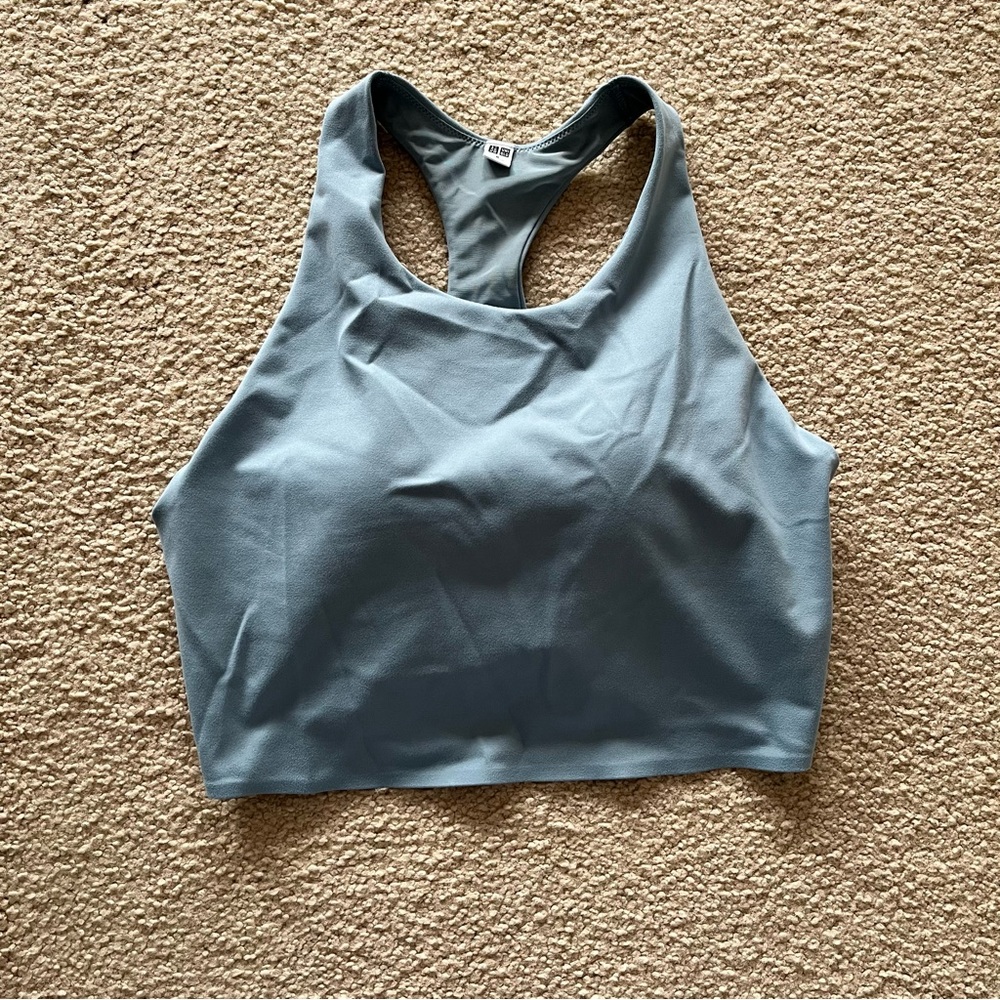 Uniqlo Blue Active Racerback Wireless Bra
